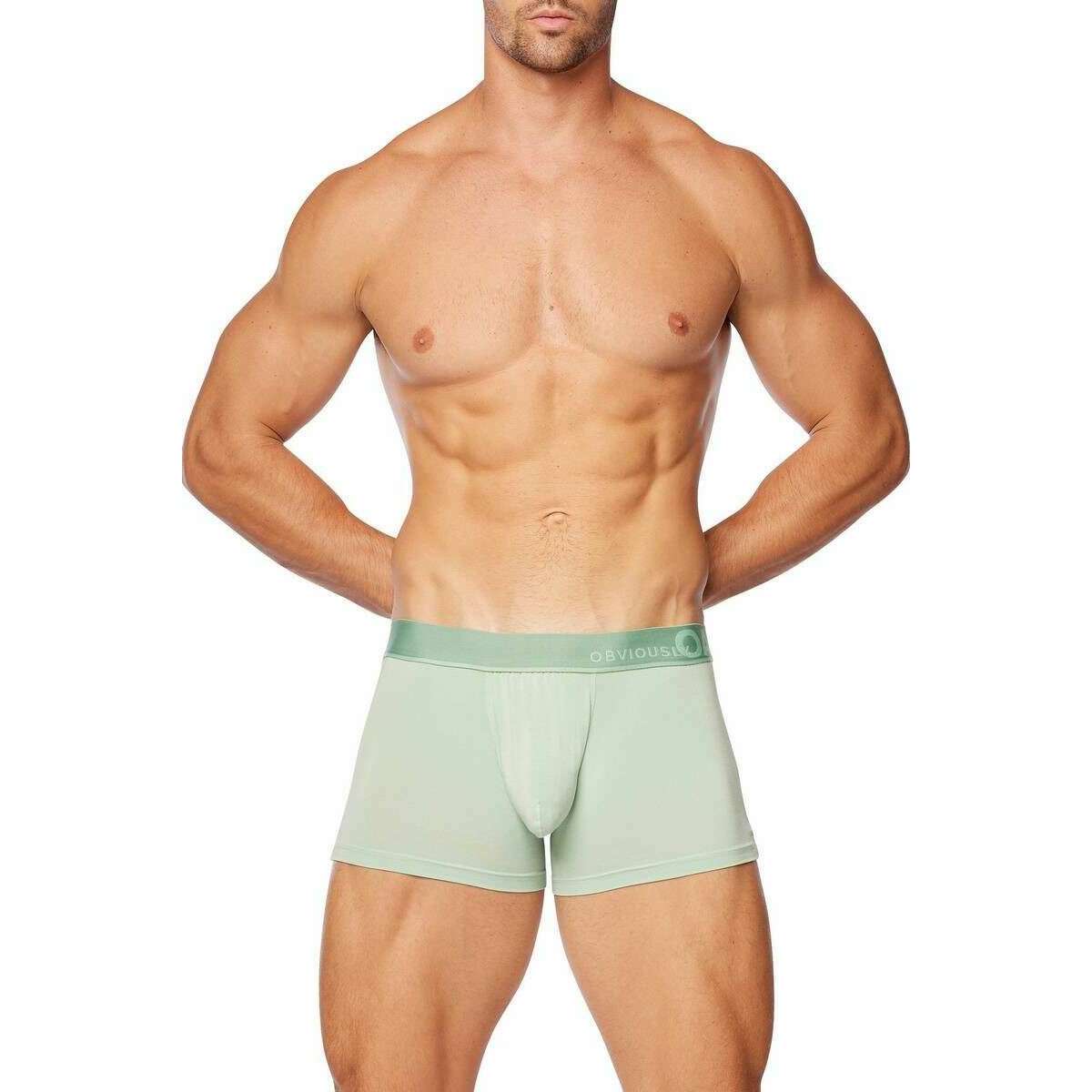 Obviously PrimeMan Boxer Brief 3inch Leg - Mint Green - Image 4