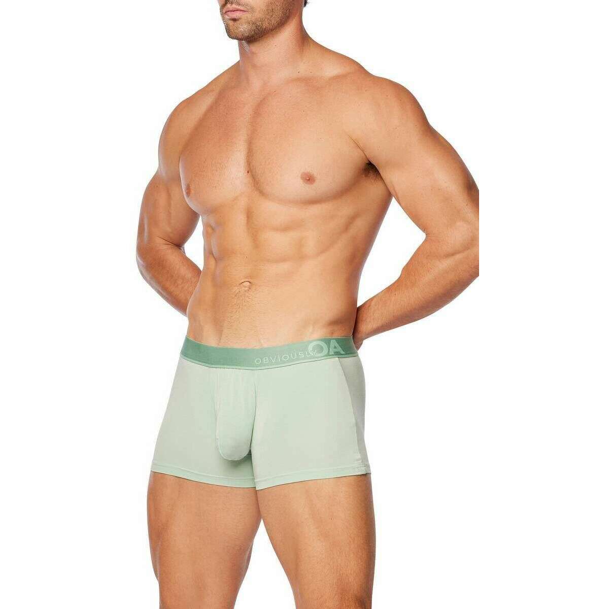 Obviously PrimeMan Boxer Brief 3inch Leg - Mint Green - Image 6