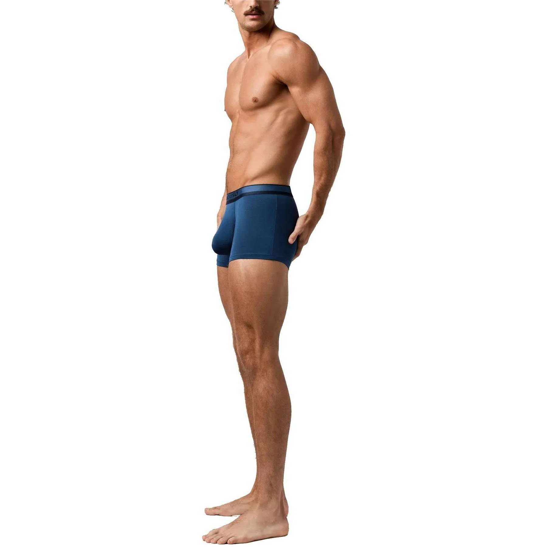 Obviously PrimeMan Boxer Brief 3inch Leg - Titan Blue - Image 3
