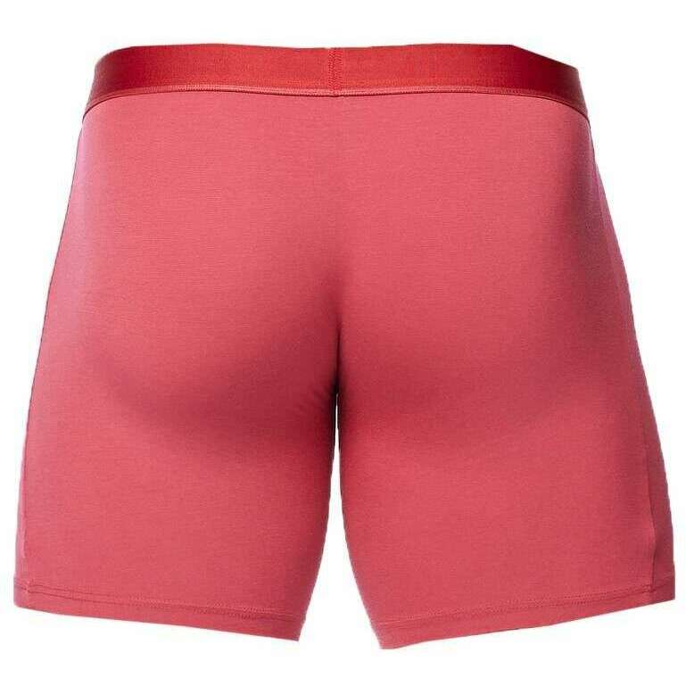 Obviously PrimeMan Boxer Brief 6inch Leg - Brick Red - Image 2