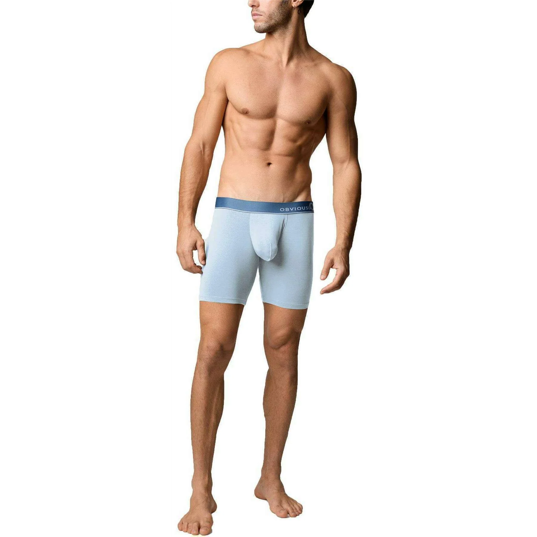 Obviously PrimeMan Boxer Brief 6inch Leg - Celestial Blue