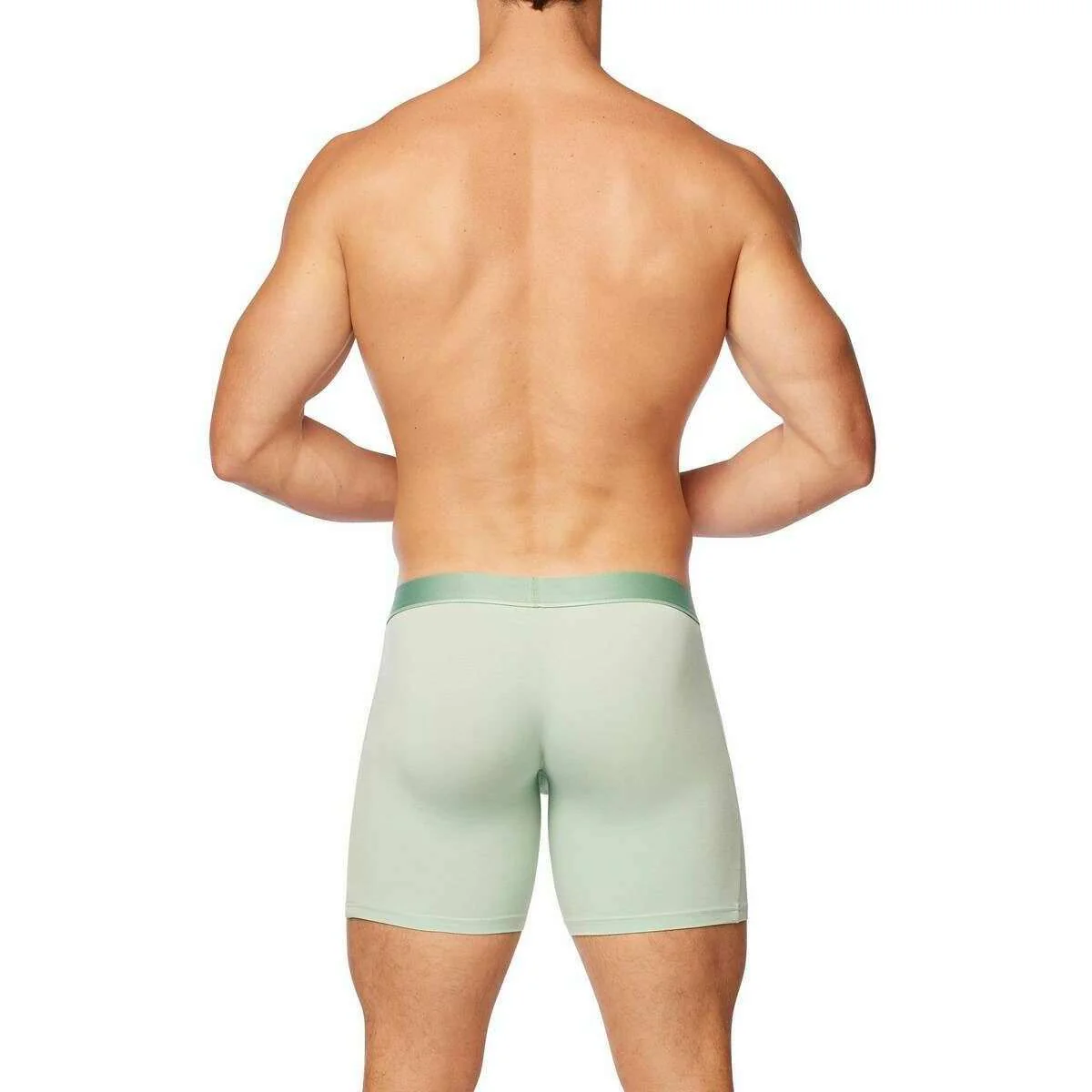 Obviously PrimeMan Boxer Brief 6inch Leg - Mint Green - Image 5