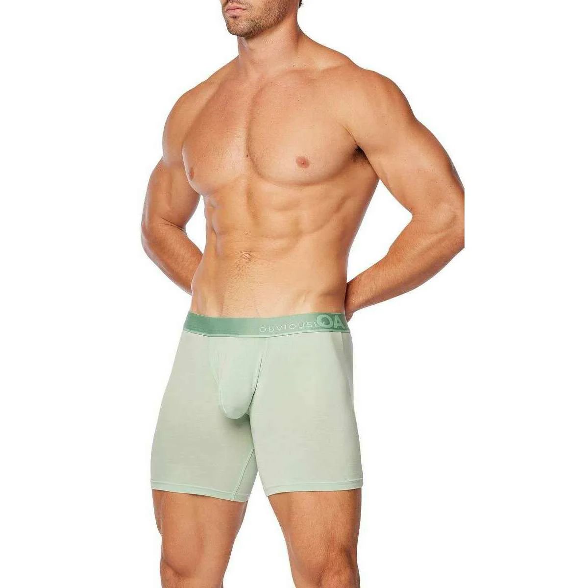 Obviously PrimeMan Boxer Brief 6inch Leg - Mint Green - Image 6