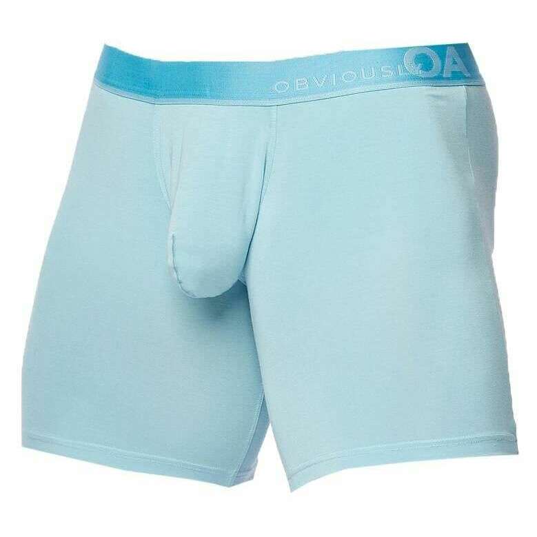 Obviously PrimeMan Boxer Brief 6inch Leg - Sky Blue - Image 3