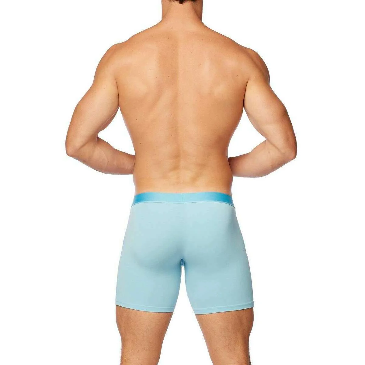 Obviously PrimeMan Boxer Brief 6inch Leg - Sky Blue - Image 5