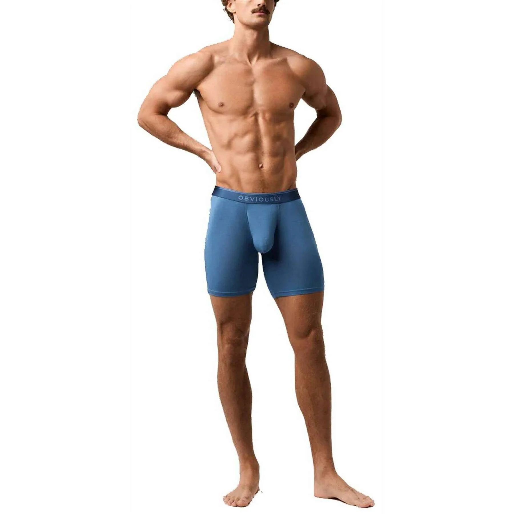 Obviously PrimeMan Boxer Brief 6inch Leg - Stellar Blue - Image 3