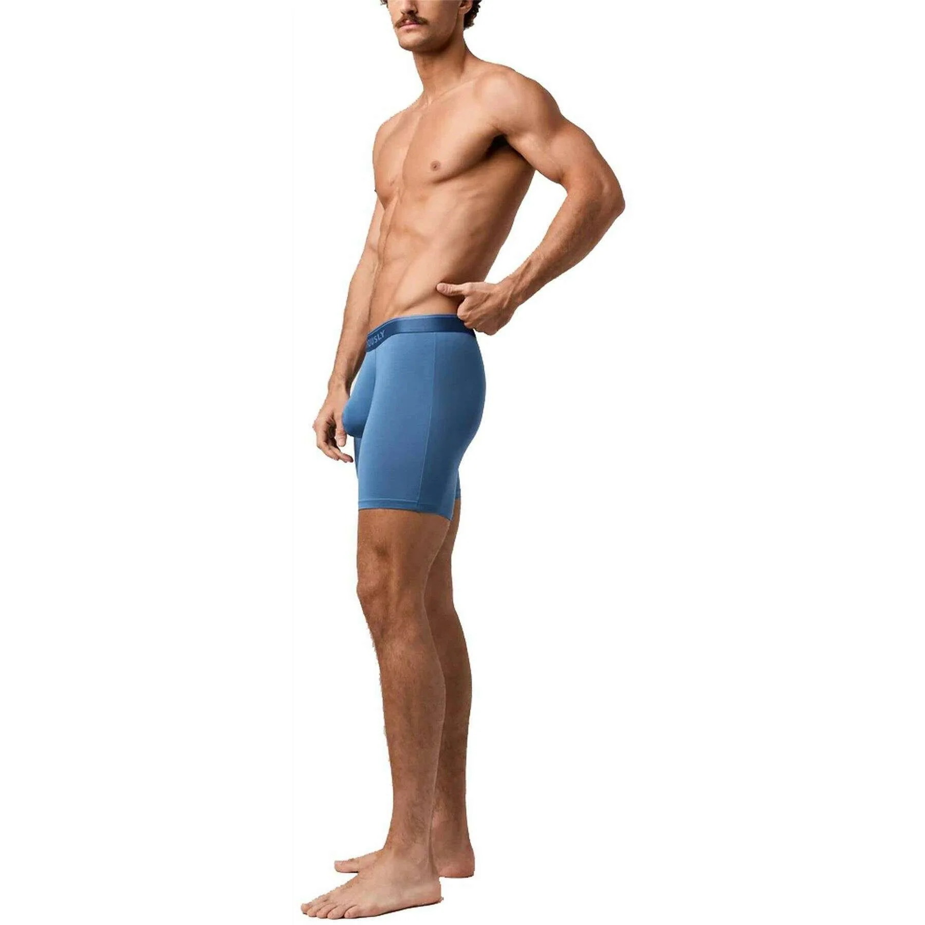 Obviously PrimeMan Boxer Brief 6inch Leg - Stellar Blue - Image 5