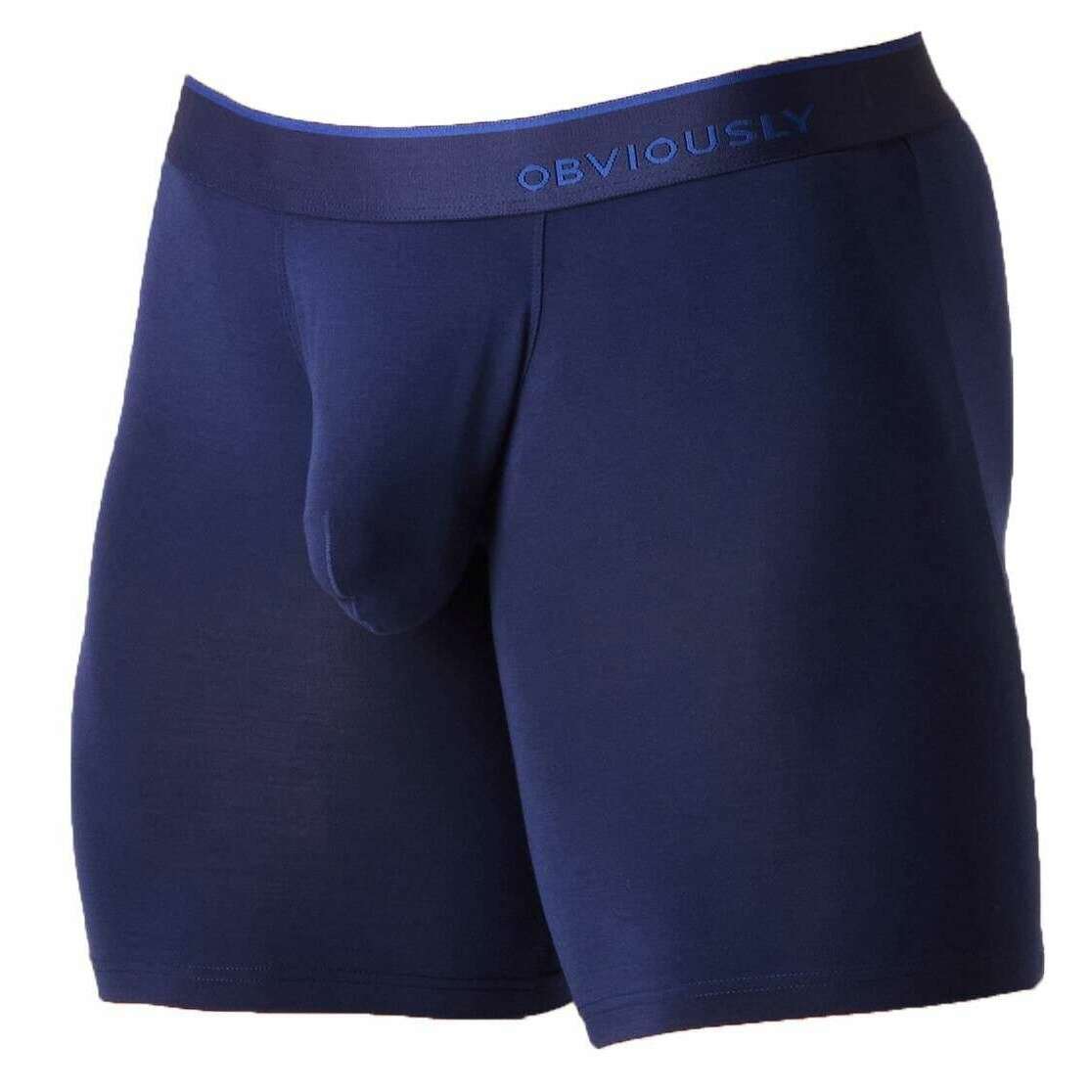 Obviously PrimeMan Boxer Brief 9inch Leg - Abyss Navy - Image 3