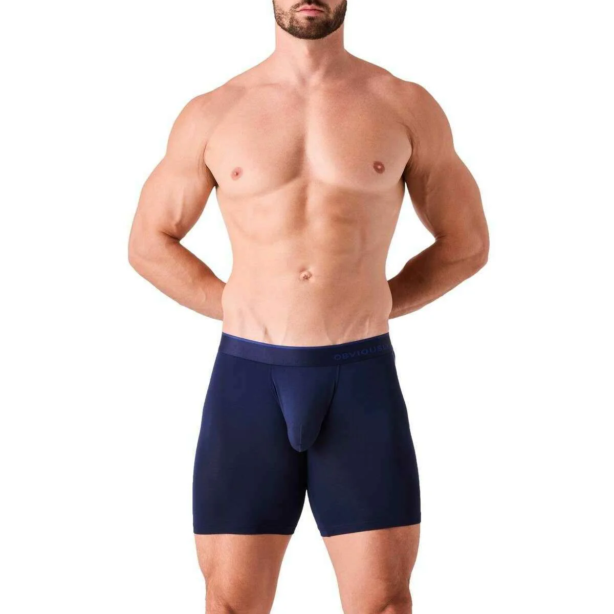 Obviously PrimeMan Boxer Brief 9inch Leg - Abyss Navy - Image 4