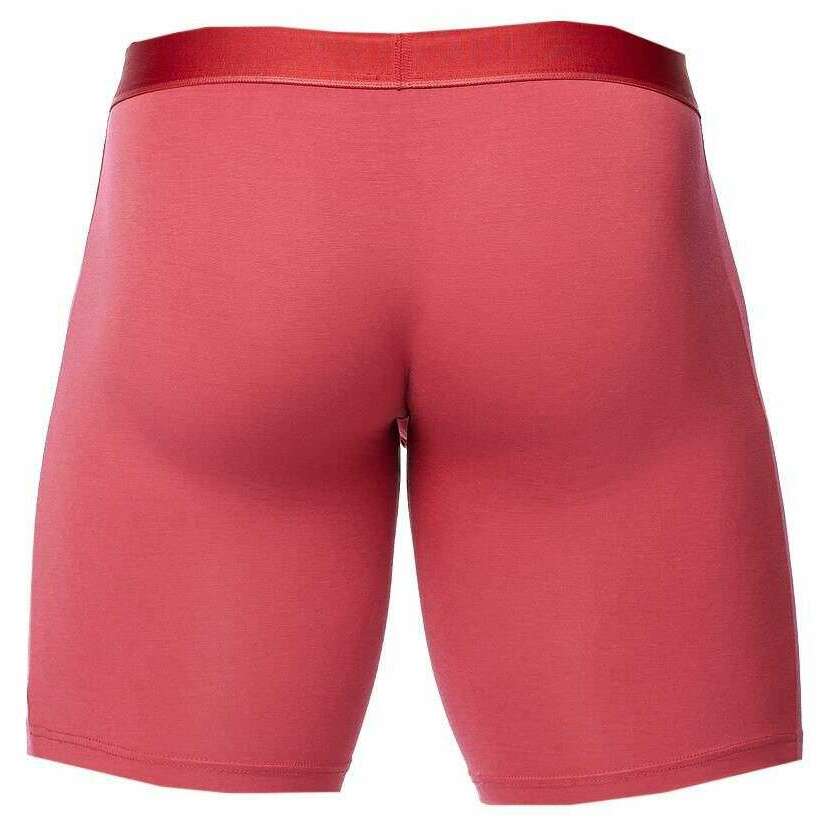 Obviously PrimeMan Boxer Brief 9inch Leg - Brick Red - Image 2