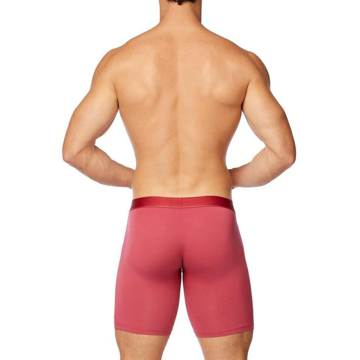 Obviously PrimeMan Boxer Brief 9inch Leg - Brick Red - Image 5