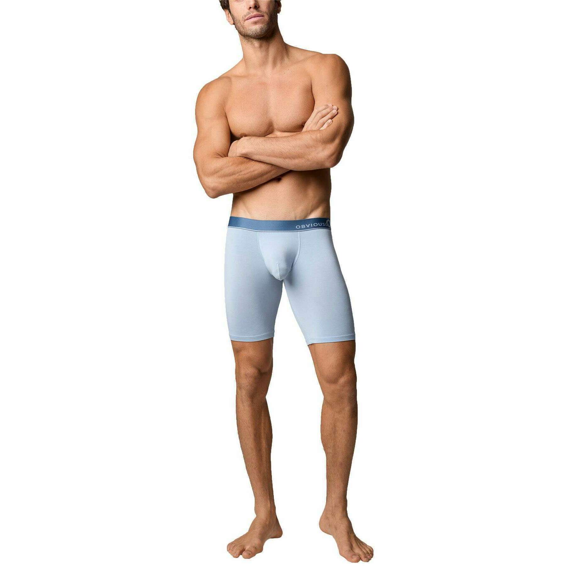 Obviously PrimeMan Boxer Brief 9inch Leg - Celestial Blue - Image 4