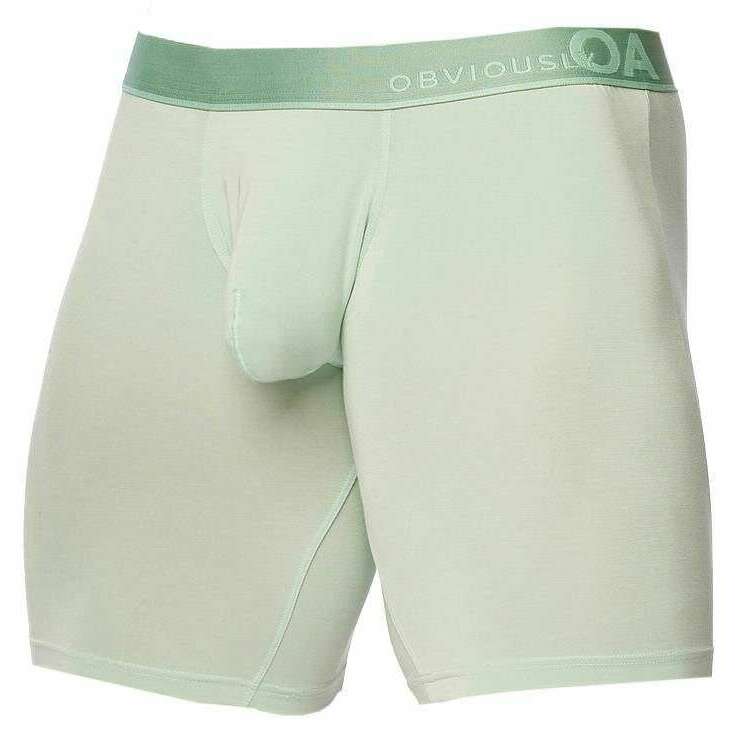 Obviously PrimeMan Boxer Brief 9inch Leg - Mint Green - Image 3