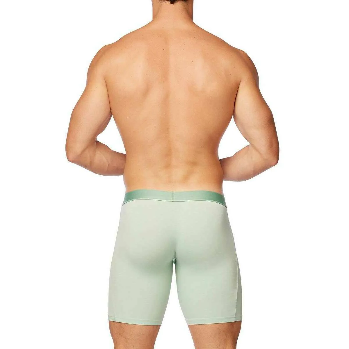 Obviously PrimeMan Boxer Brief 9inch Leg - Mint Green - Image 5