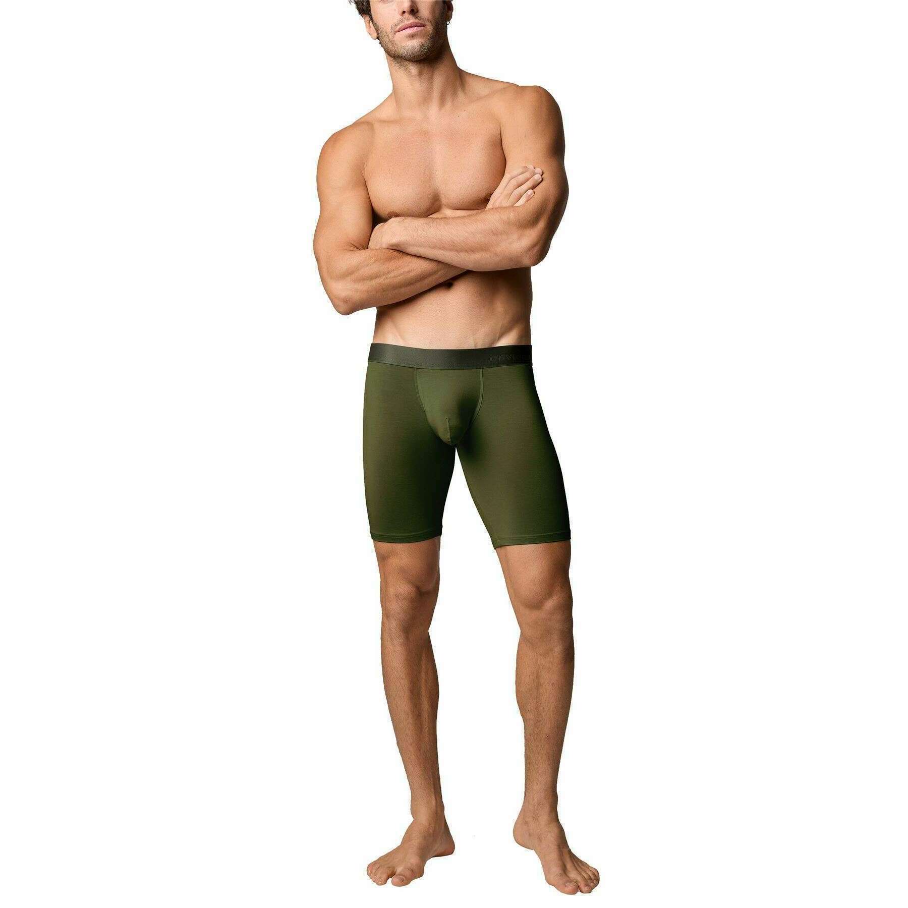 Obviously PrimeMan Boxer Brief 9inch Leg - Rifle Green - Image 4