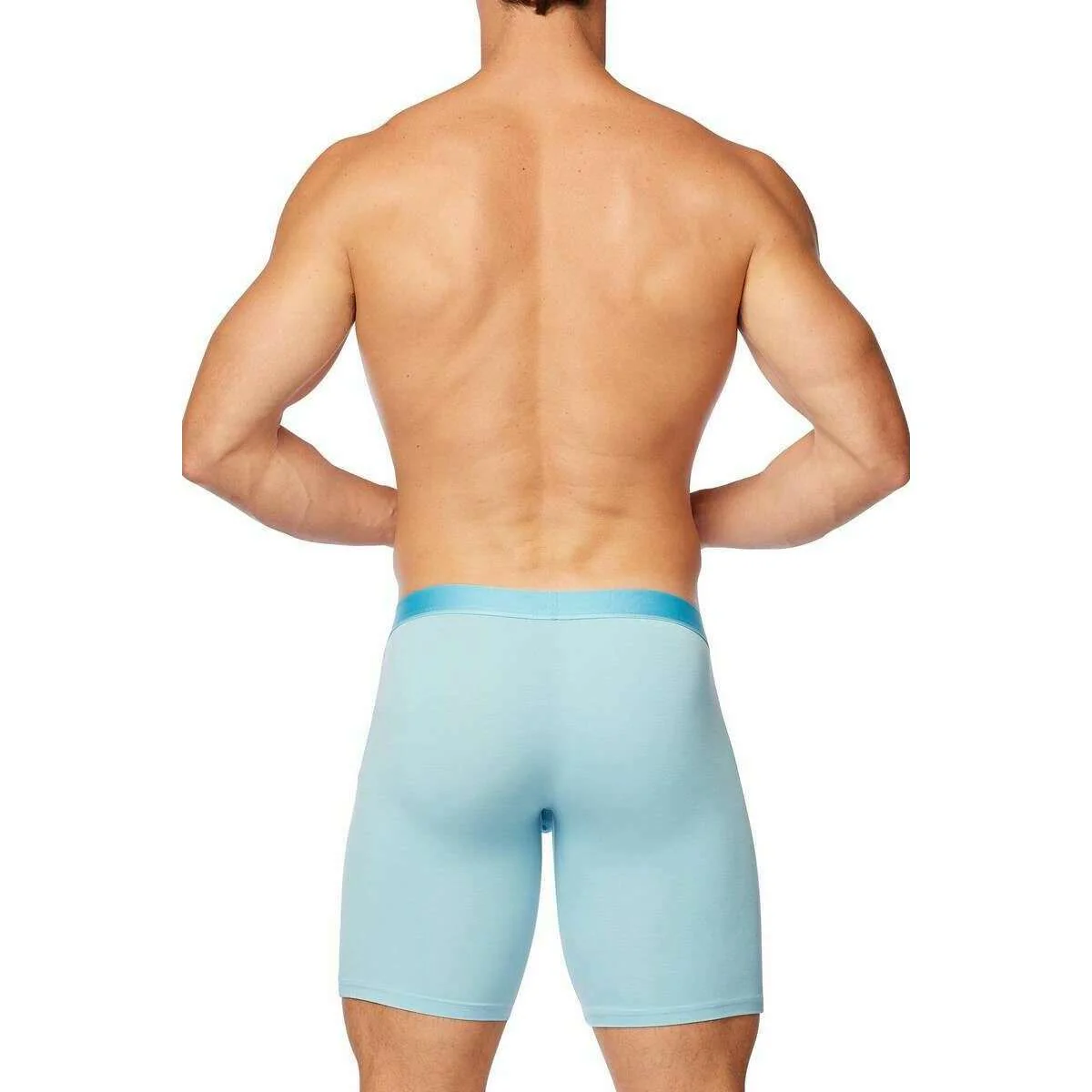 Obviously PrimeMan Boxer Brief 9inch Leg - Sky Blue - Image 5