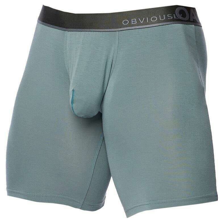 Obviously PrimeMan Boxer Brief 9inch Leg - Slate Grey - Image 3