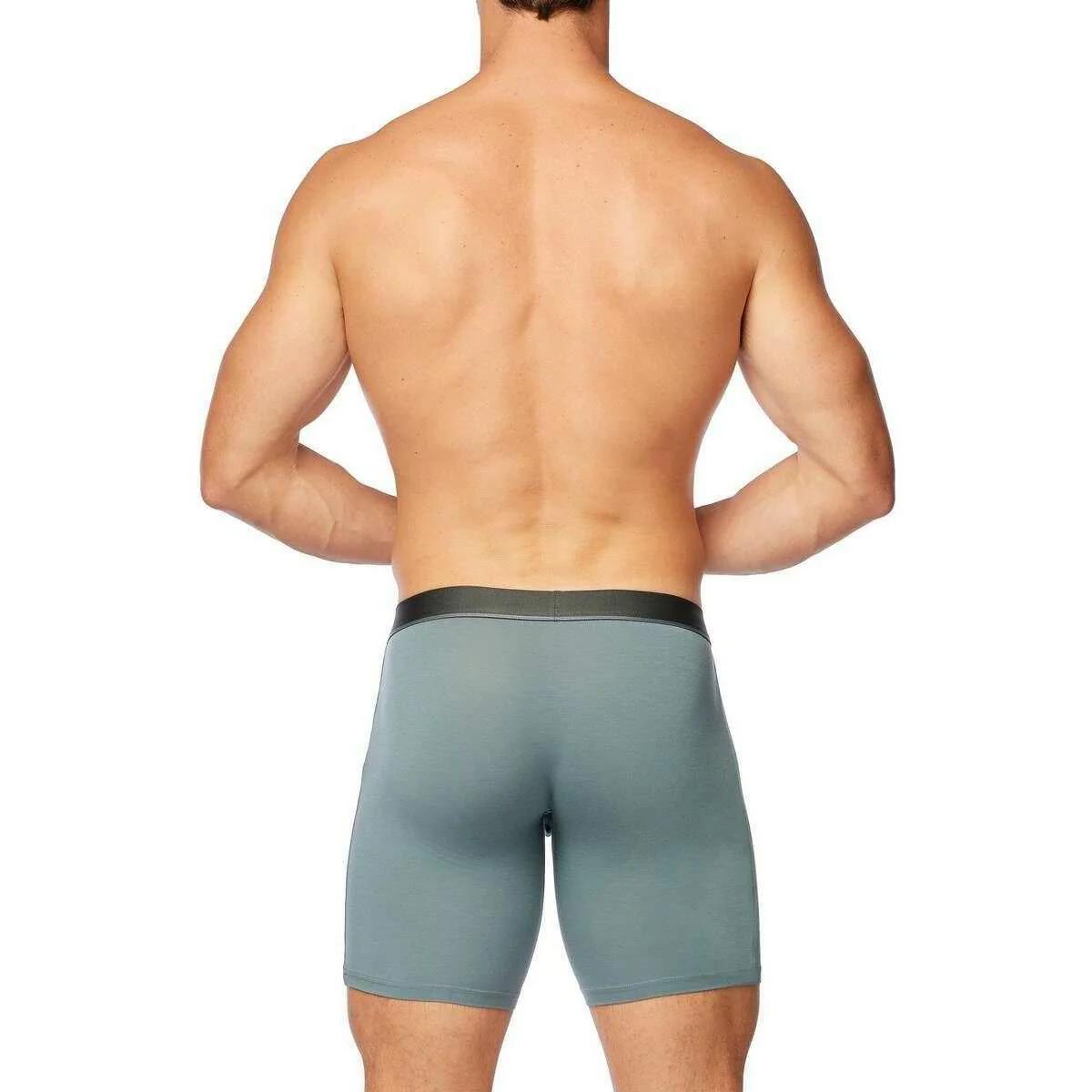 Obviously PrimeMan Boxer Brief 9inch Leg - Slate Grey - Image 5