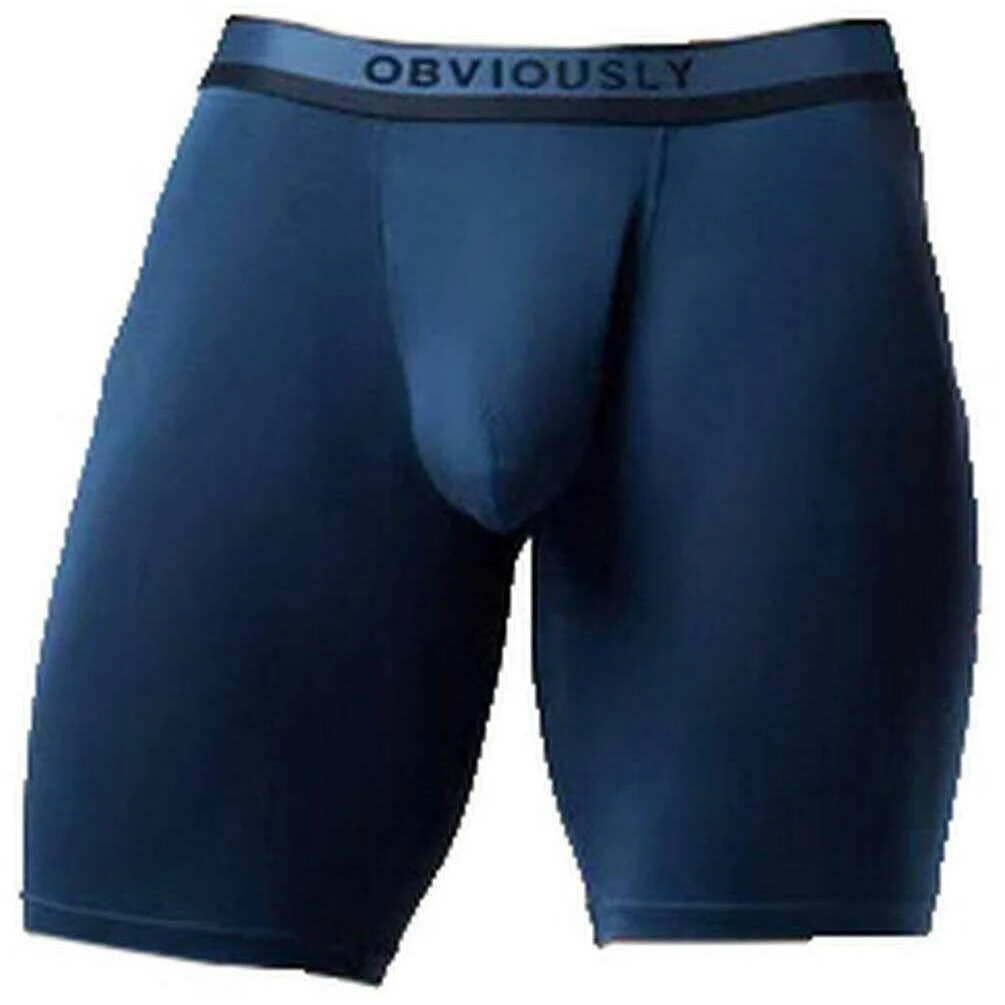Obviously PrimeMan Boxer Brief 9inch Leg - Titan Blue