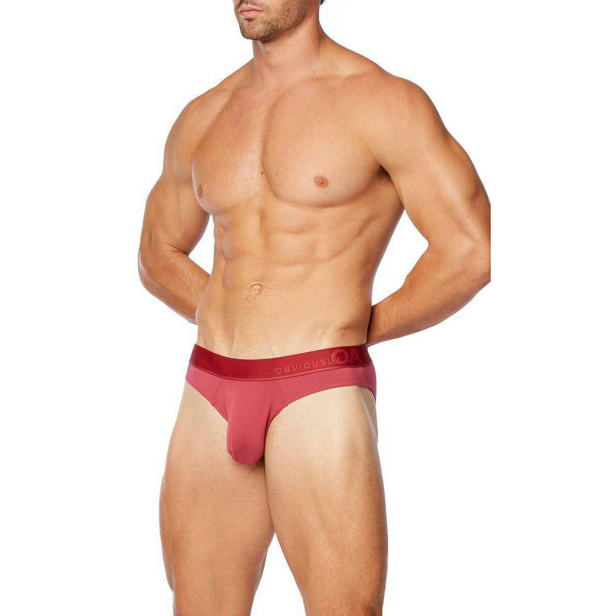 Obviously PrimeMan Hipster Brief - Brick Red - Image 6