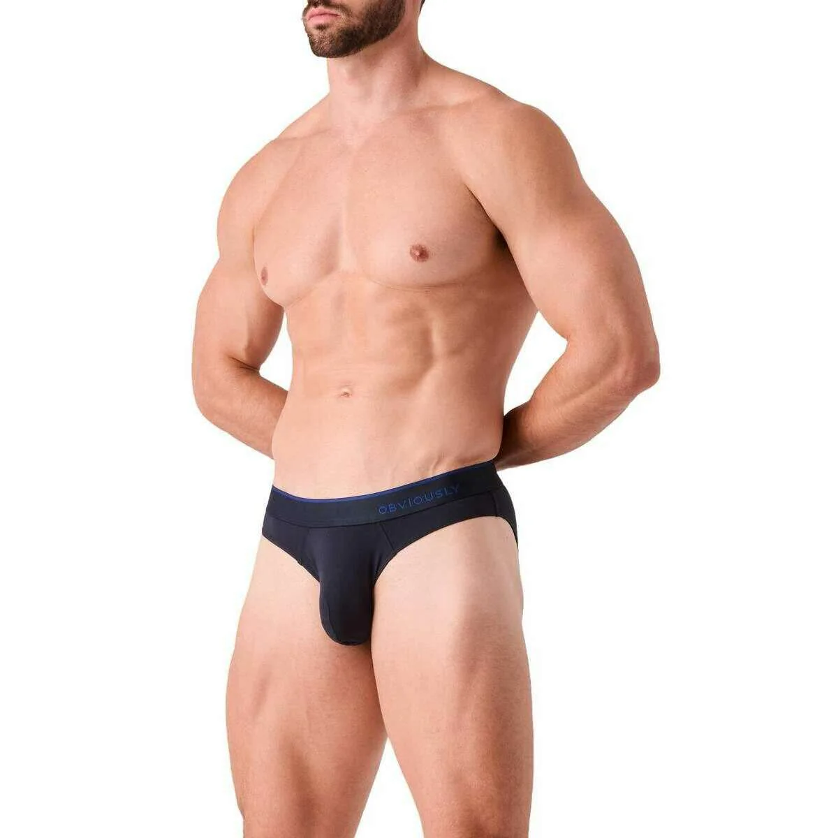 Obviously PrimeMan Hipster Brief - Charcoal Black - Image 6