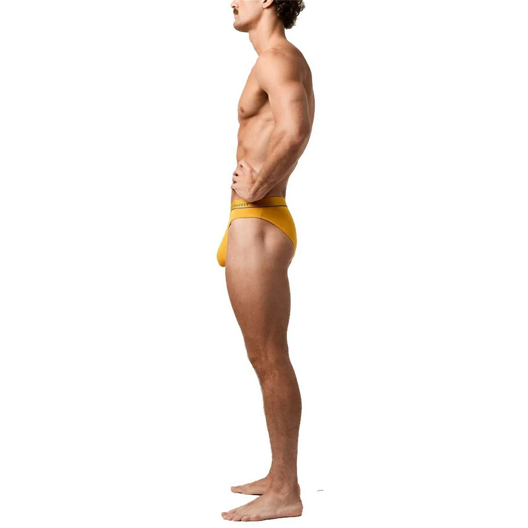 Obviously PrimeMan Hipster Brief - Gold - Image 5