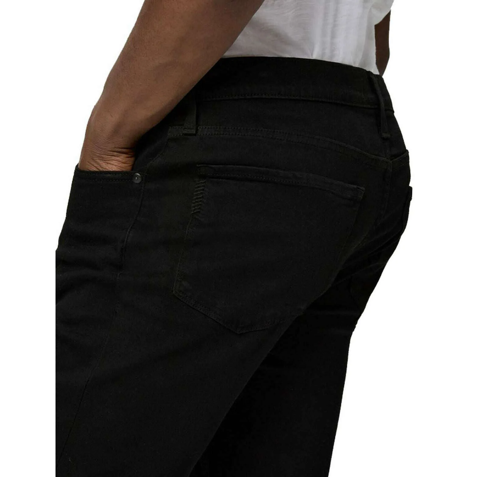 PAIGE Federal Slim Straight Jeans - Black Shadow - Image 4