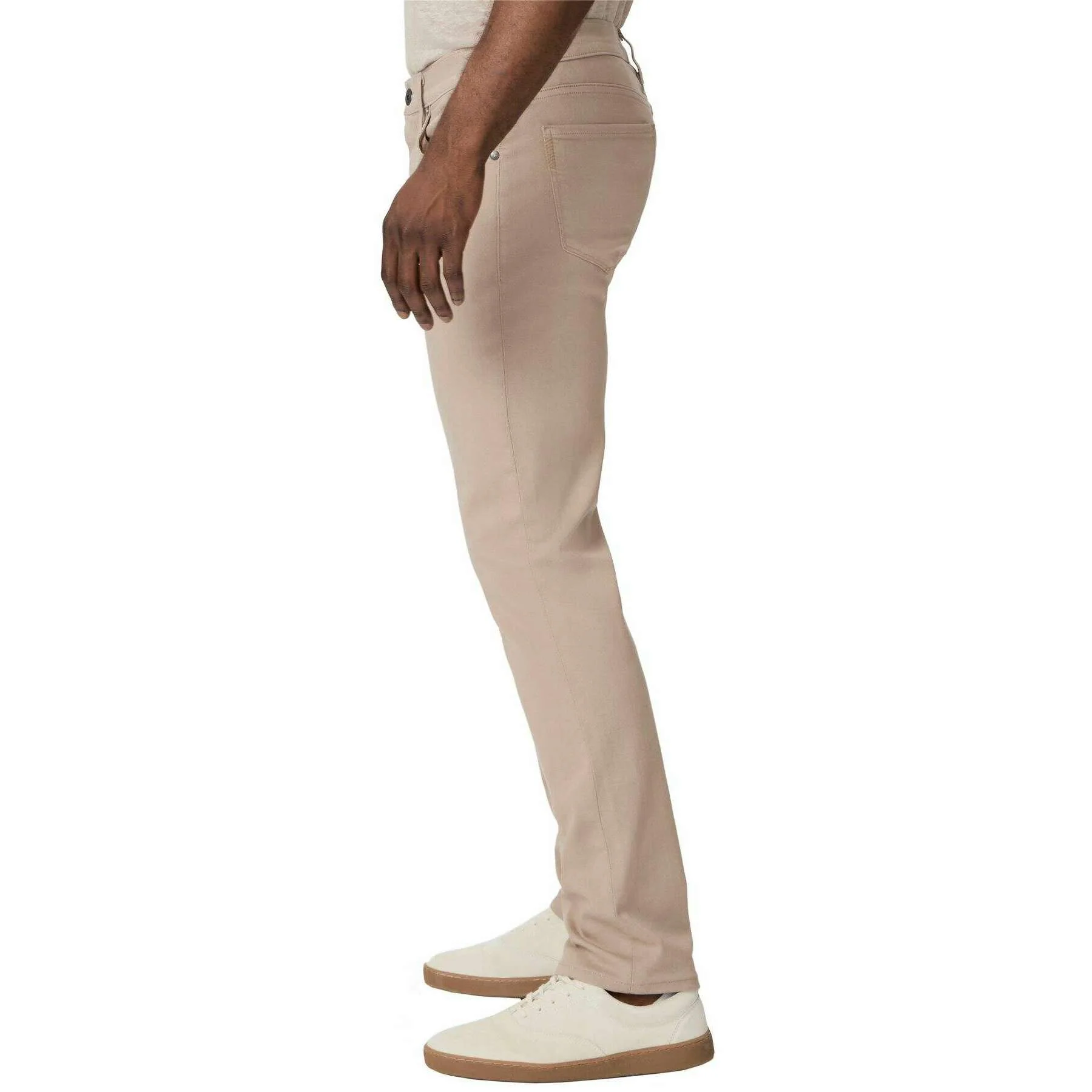 PAIGE Federal Slim Straight Jeans - Toasted Almond Beige - Image 3