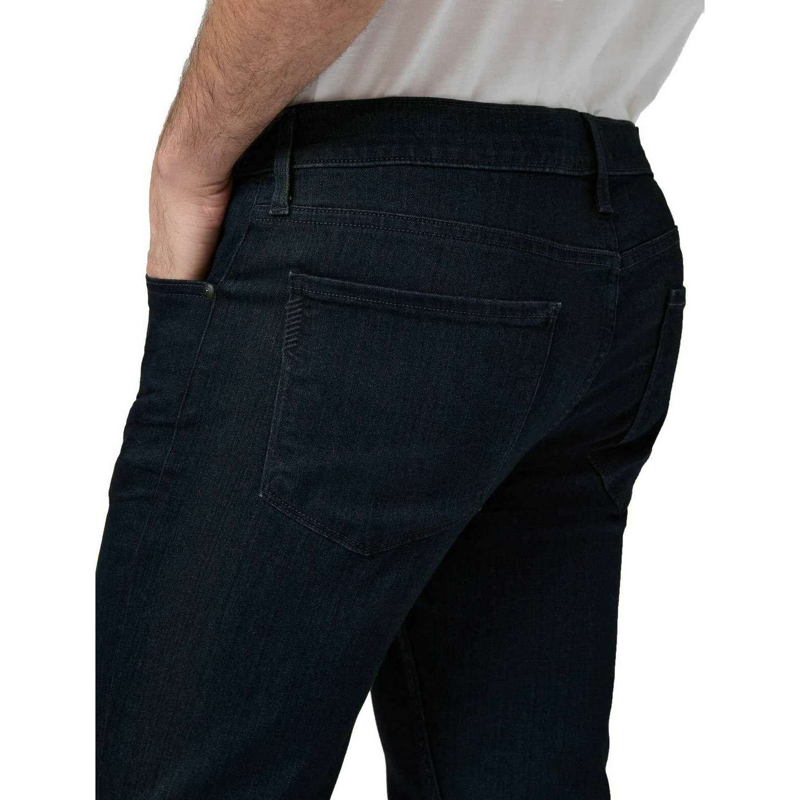 PAIGE Lennox Slim Jeans - Inkwell Blue - Image 4