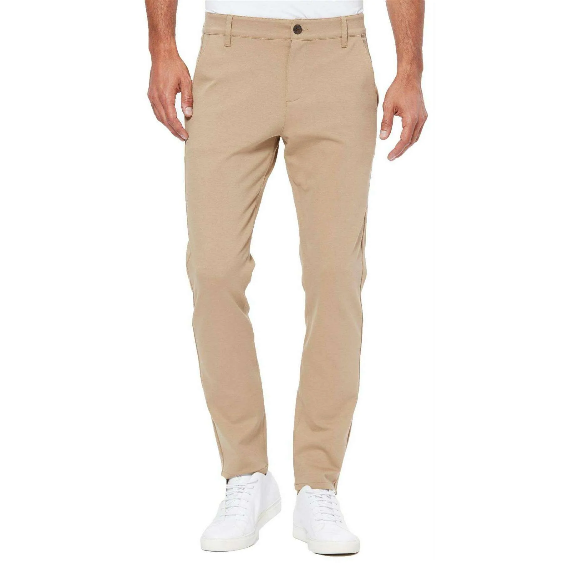 PAIGE Stafford Modern Trousers - Golden Elm Beige