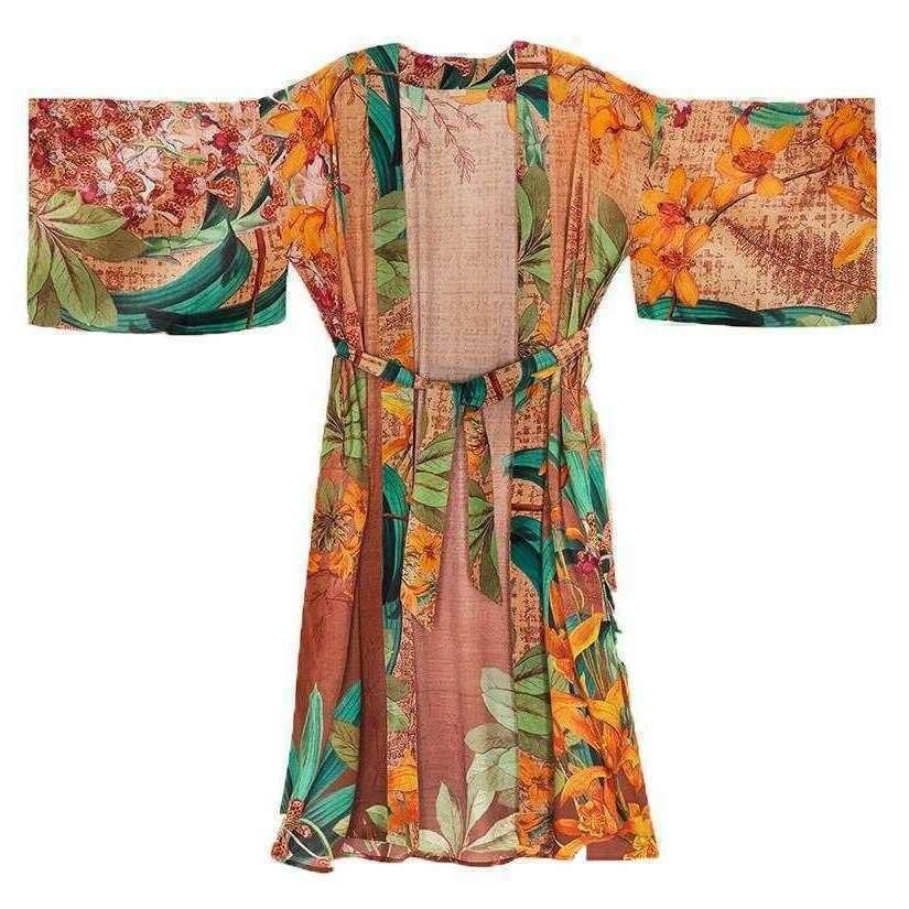 Powder Botany Bliss Kimono Gown - Taupe - Image 3