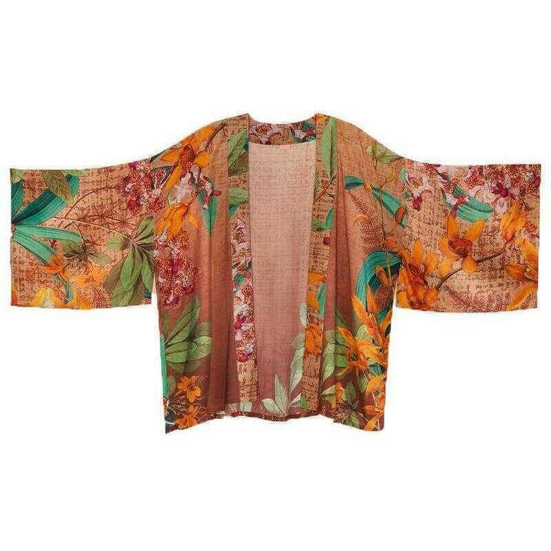 Powder Botany Bliss Kimono Jacket - Taupe - Image 3
