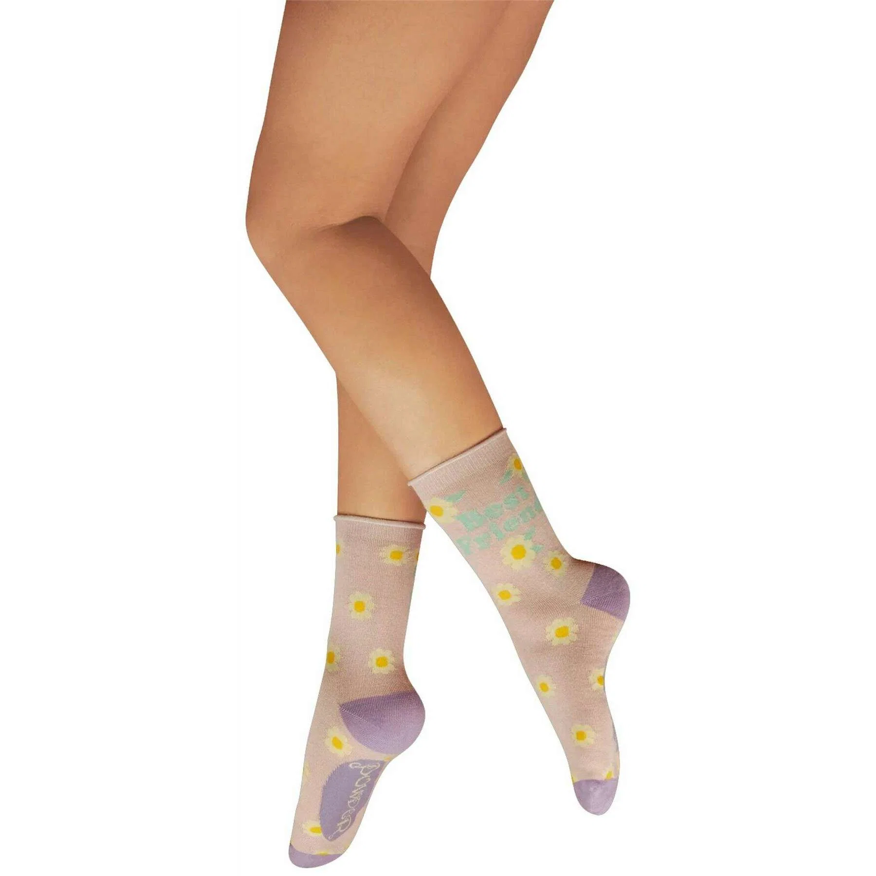 Powder Daisy Besties Ankle Socks - Pink/Yellow/Purple