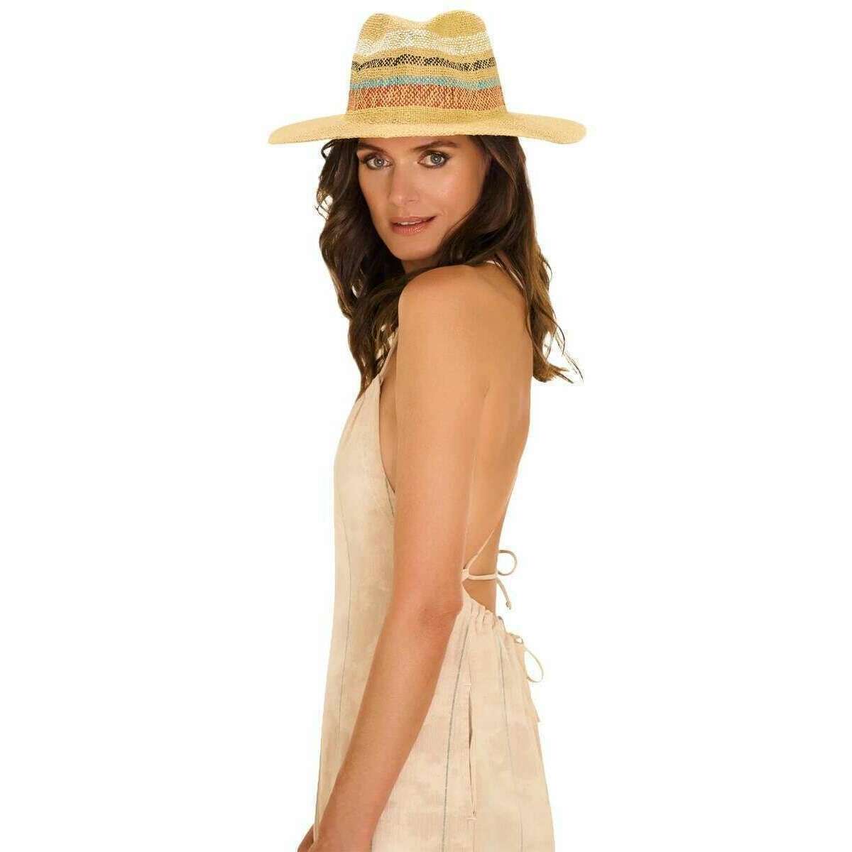 Powder Daphne Striped Hat - Beige - Image 2