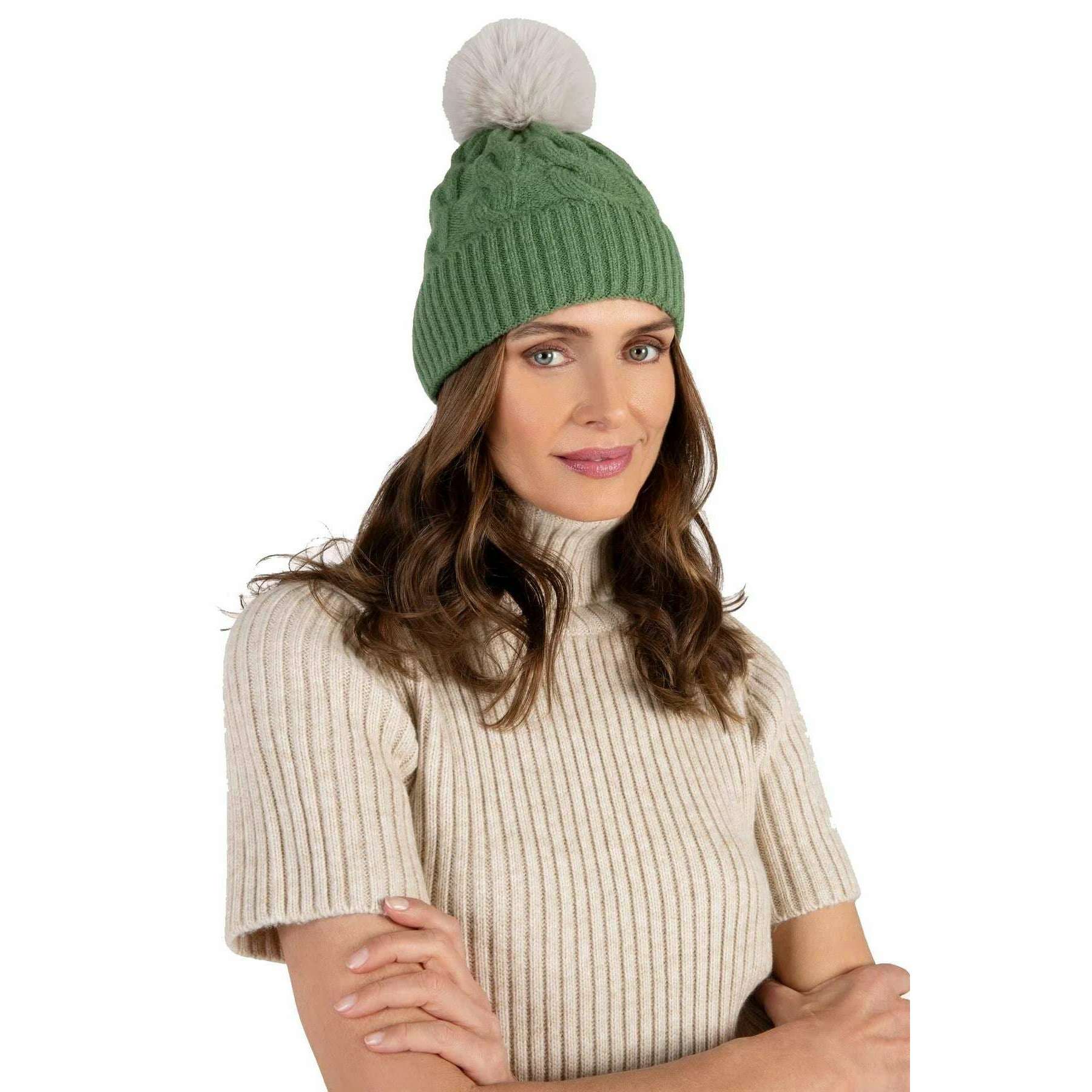 Powder Elise Hat - Sage/Cream - Image 2