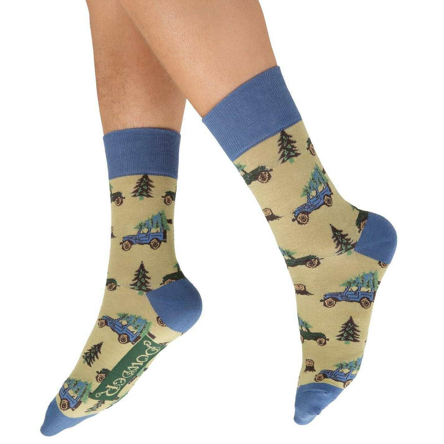 Powder Fa la la la Landy Socks - Green