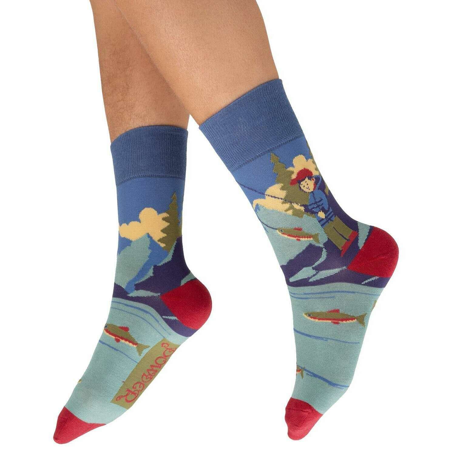Powder Fisherman Socks - Blue