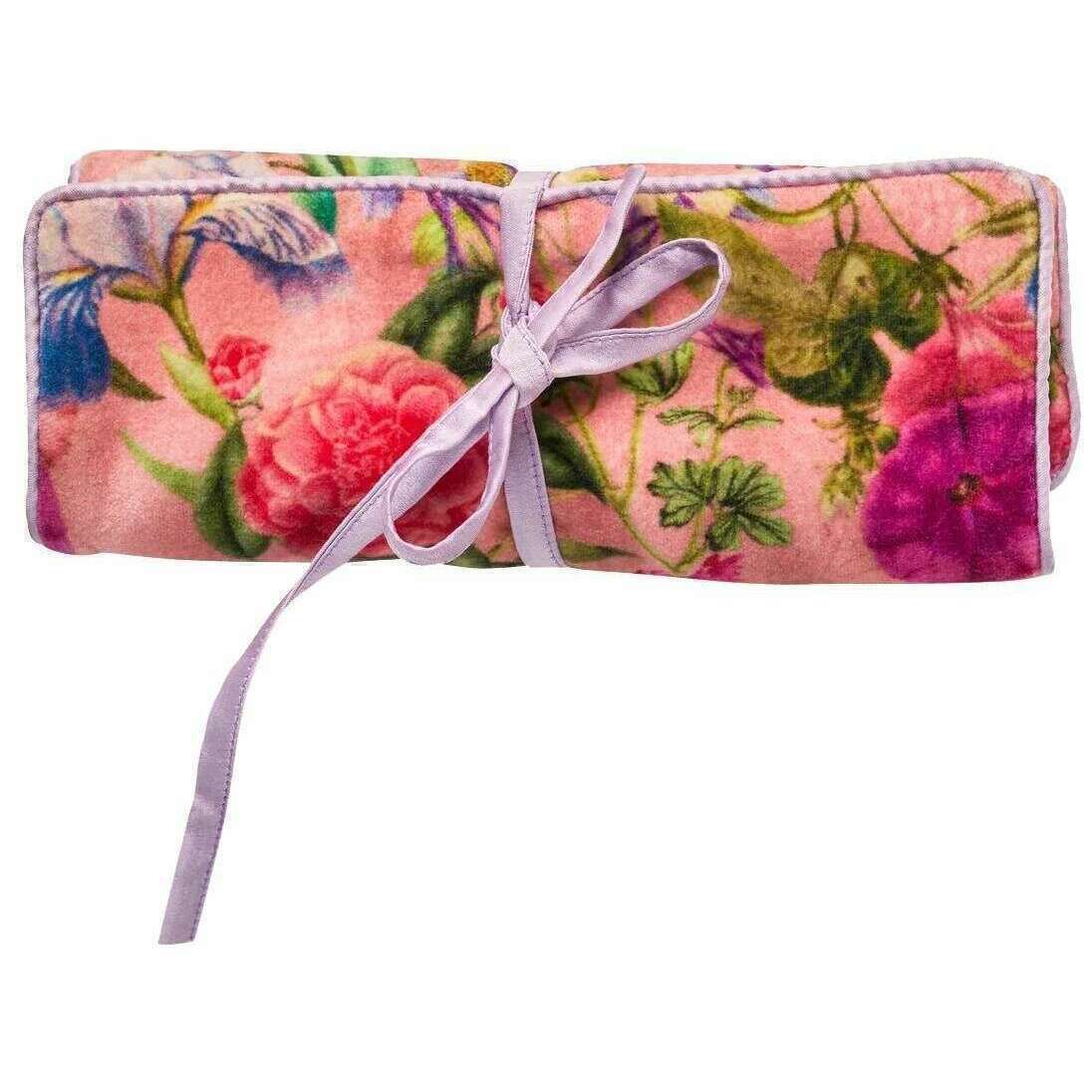 Powder Floral Study Jewellery Roll - Petal Pink