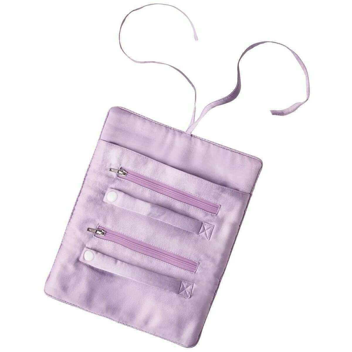 Powder Floral Study Jewellery Roll - Petal Pink - Image 2
