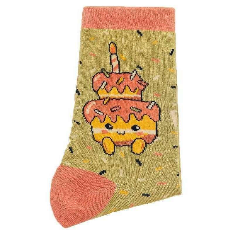 Powder Happy Birthday Tiered Cutie Ankle Socks - Sage Green - Image 2