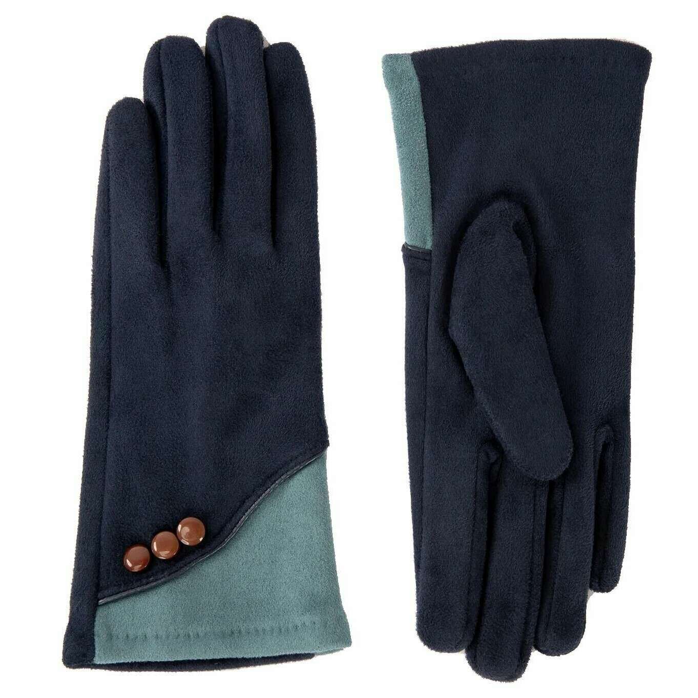 Powder Rowan Gloves - Navy/Ice Blue