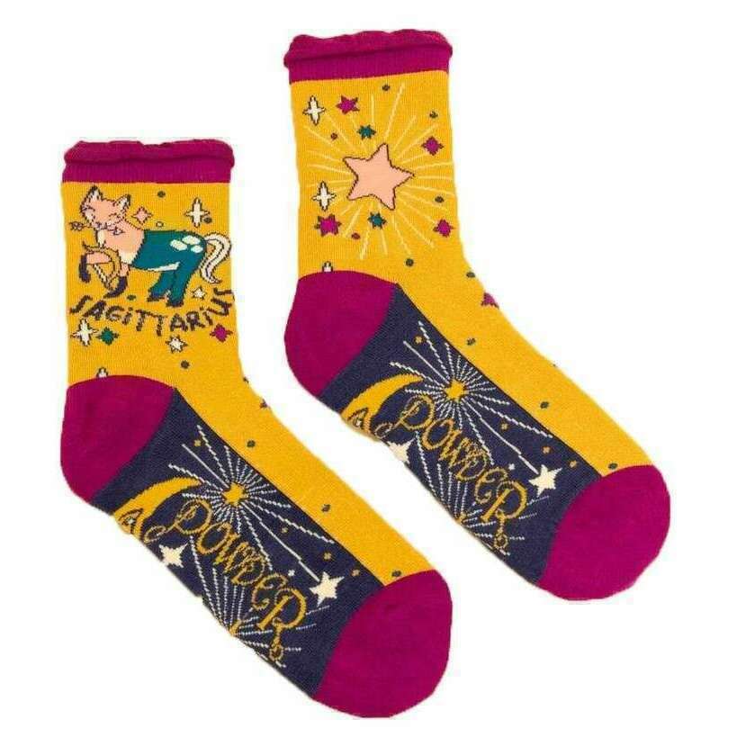 Powder Sagittarius Ankle Socks - Mustard Yellow - Image 2