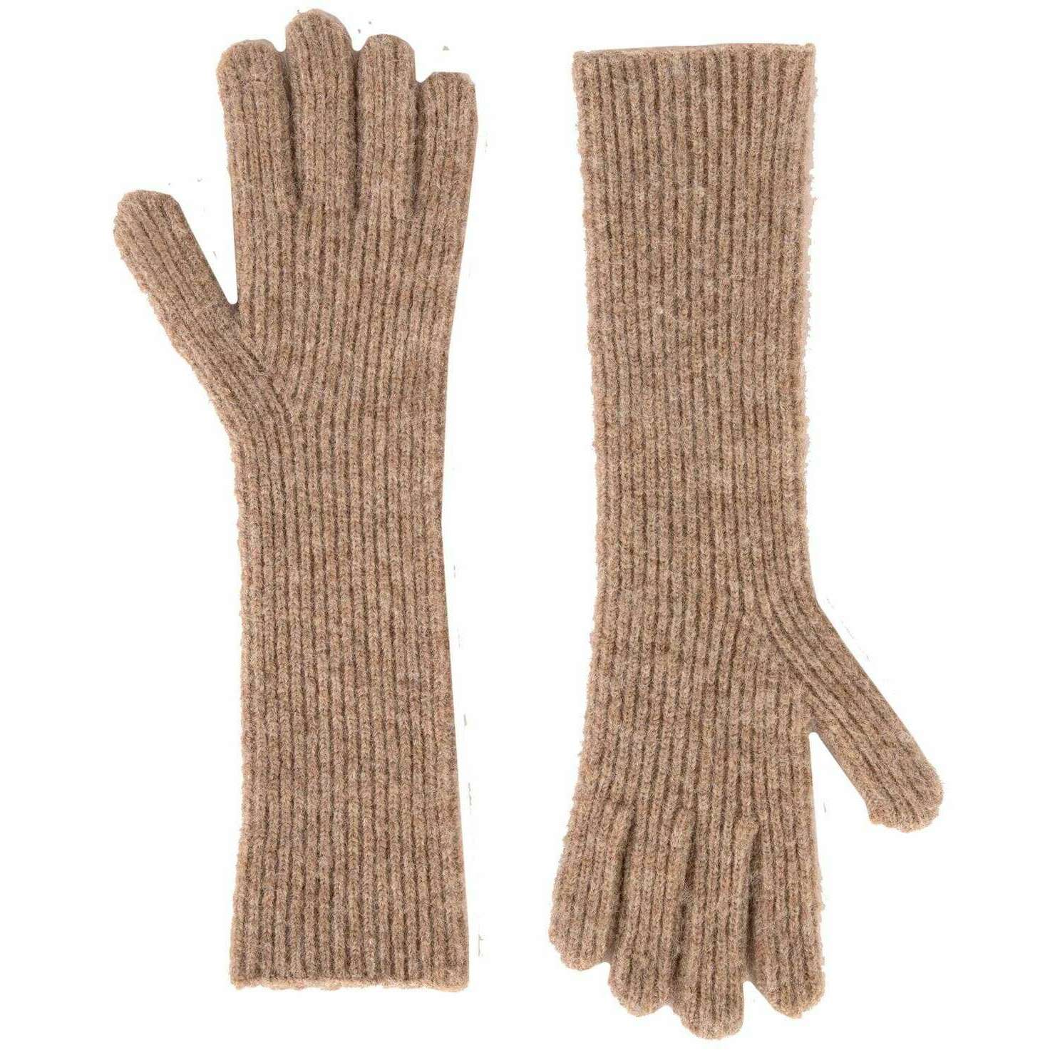 Powder Sofia Long Gloves - Caramel Brown