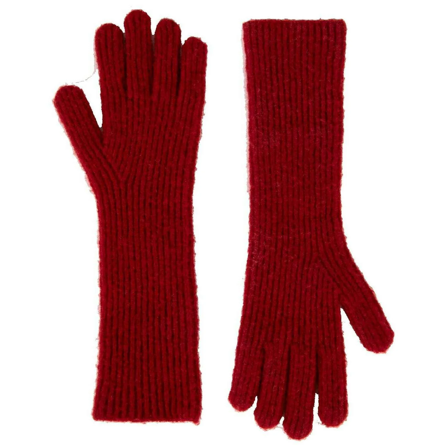 Powder Sofia Long Gloves - Scarlet Red