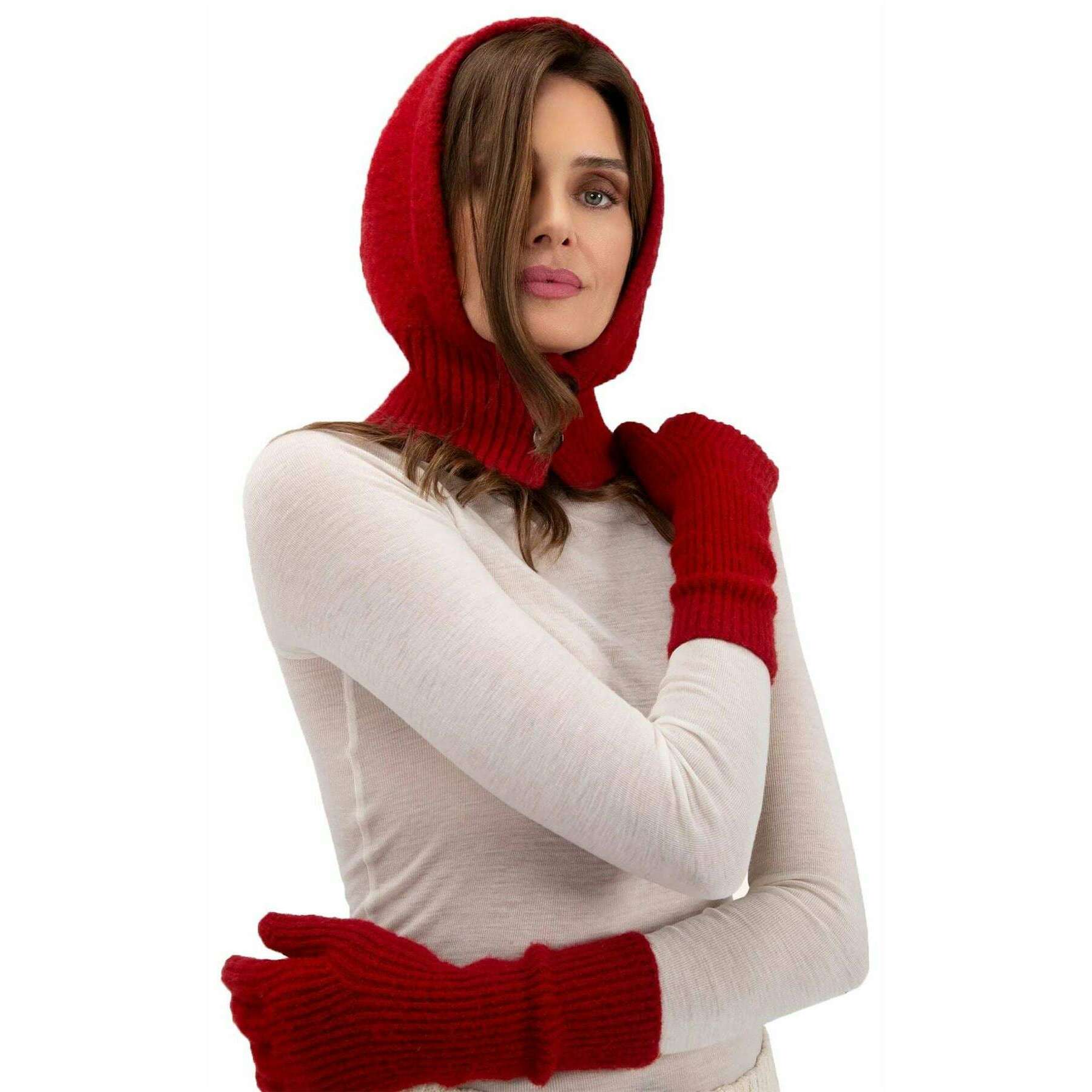 Powder Sofia Long Gloves - Scarlet Red - Image 2