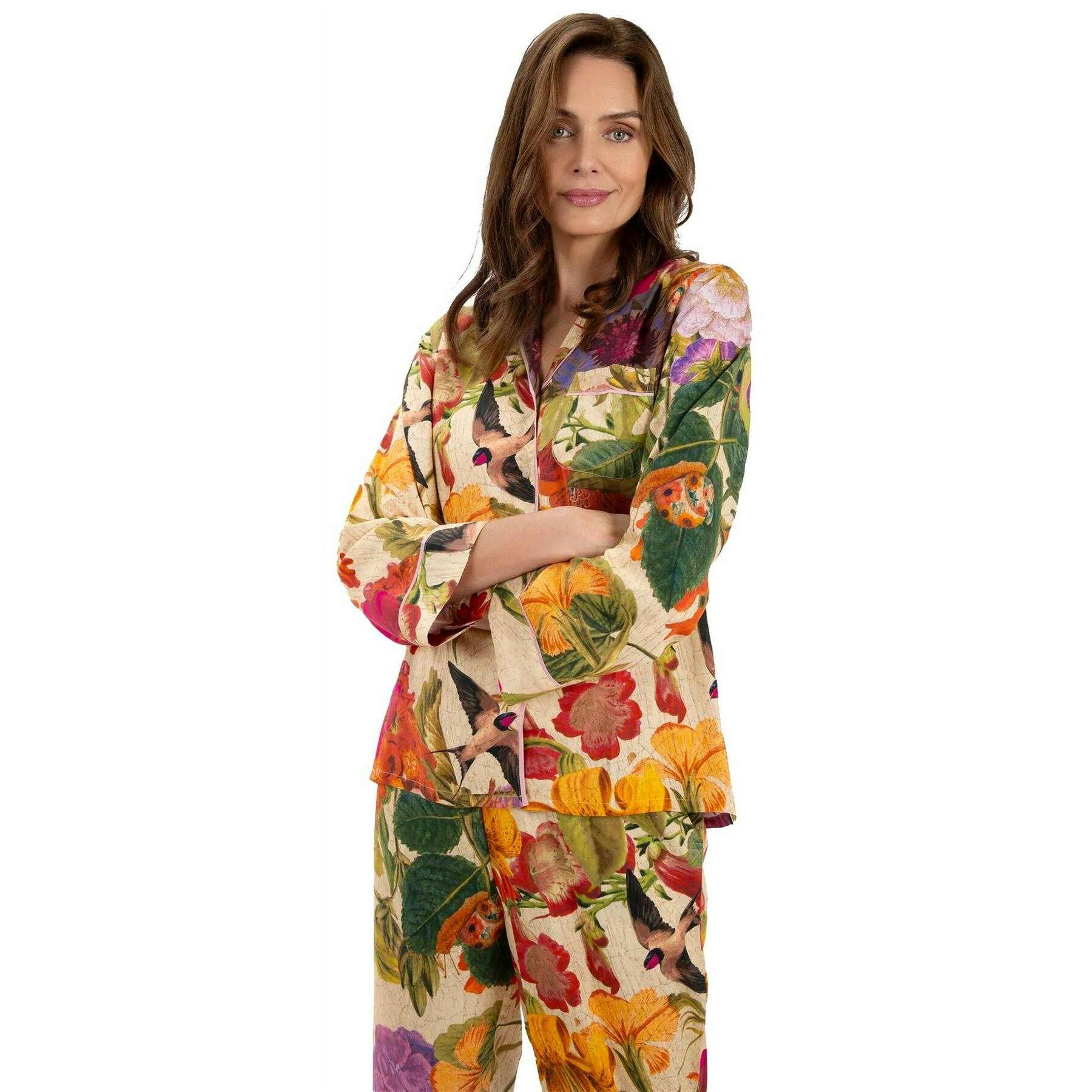 Powder Supersoft Autumn Posy Pyjamas - Cream - Image 3