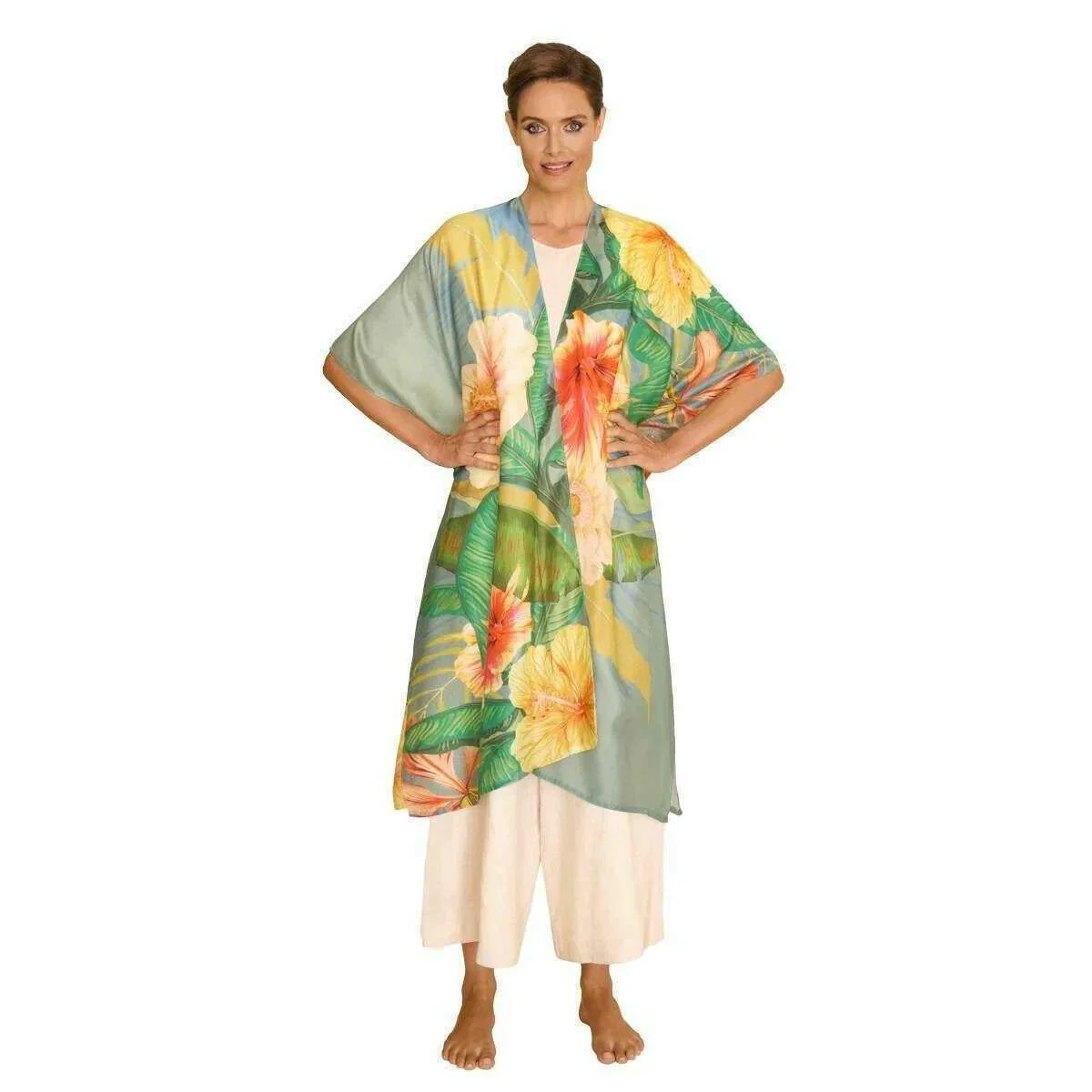 Powder Tropical Dream Beach Wrap Around - Blue/Yellow/Green - Image 2