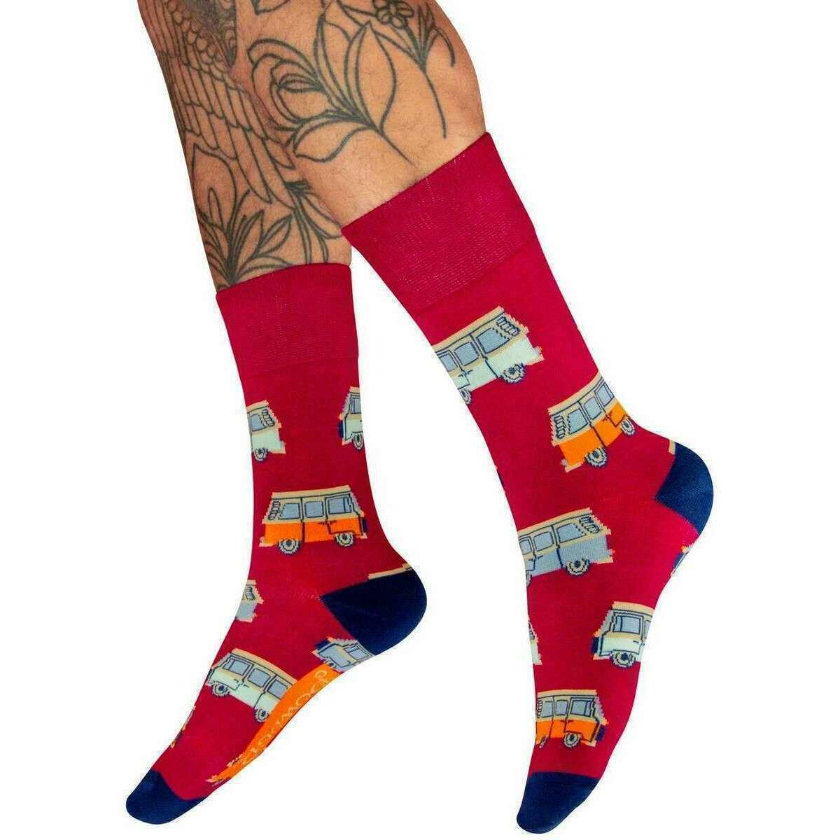 Powder Vintage Van Socks - Fuchsia Pink