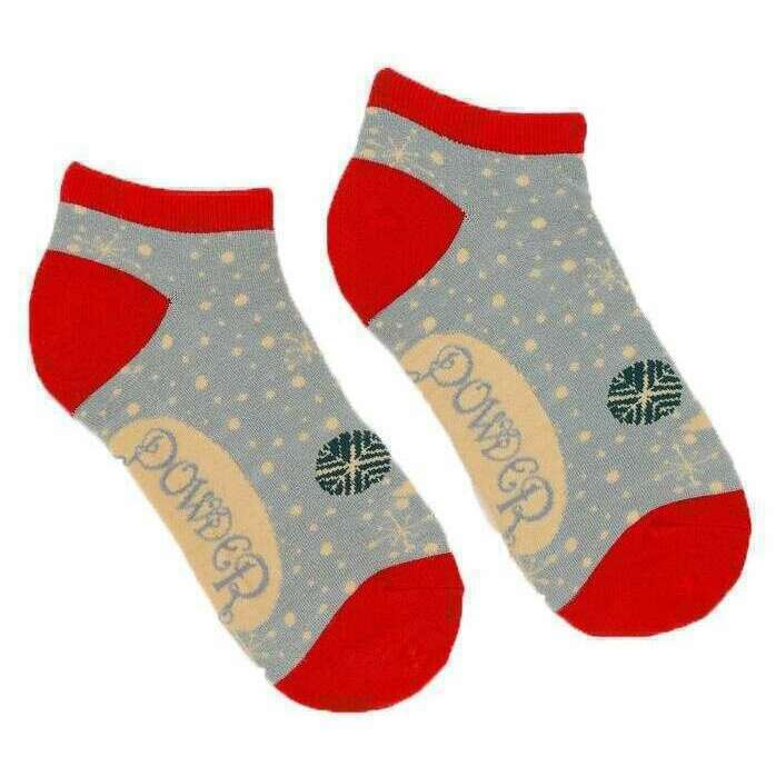Powder Winters Night Trainer Socks - Pale Blue - Image 2