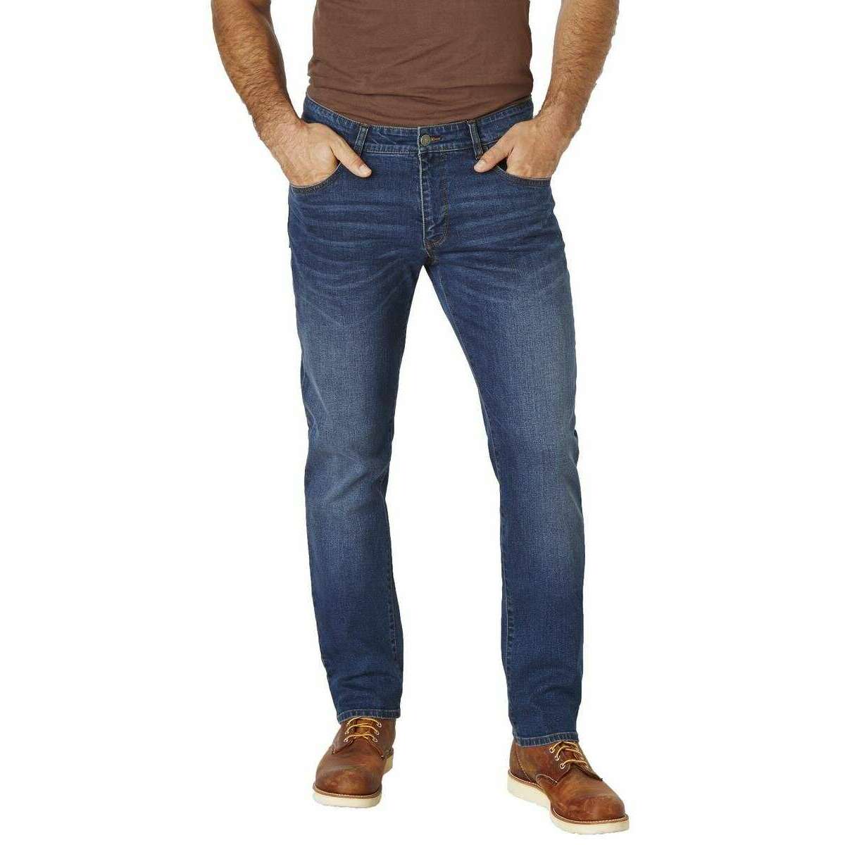 Redpoint Barrie 5-Pocket Modern Tapered Fit Jeans - Dark Stone Blue - Image 3
